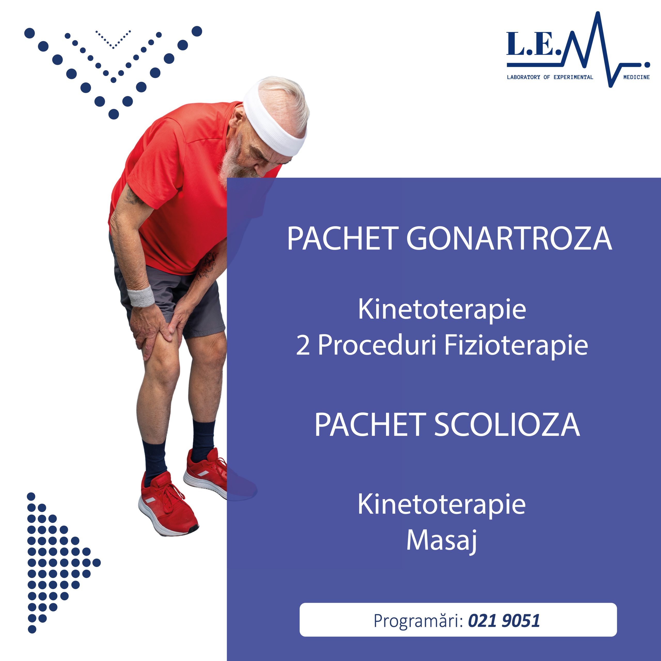 clinica medicala lem recuperare medicala durere genunchi kinetoterapie fizioterapie